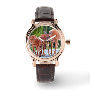 Cutest Baby Animals Fawn with Babies Armbanduhr