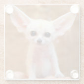Cutest Baby Animals | Fennec Fox Glasuntersetzer (Rückseite)
