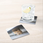 Cutest Baby Animals | Fluffy Orange Kitten Rechteckiger Pappuntersetzer (Vor Ort)