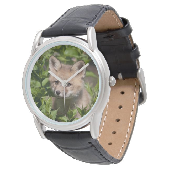 Cutest Baby Animals | Fox Kit Armbanduhr (Schrägansicht)