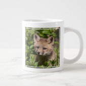 Cutest Baby Animals | Fox Kit Jumbo-Tasse (Rechts)