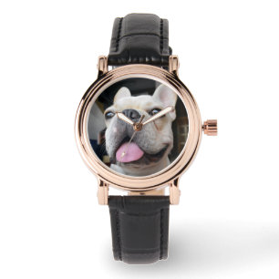 Cutest Baby Animals French Bulldog Face Armbanduhr