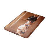 Cutest Baby Animals | French Bulldog Family Badematte (Schrägansicht)