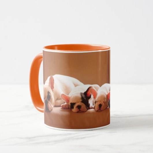 Cutest Baby Animals | French Bulldog Family Tasse (Vorderseite Links)