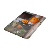 Cutest Baby Animals | French Bulldog Halloween Badematte (Schrägansicht)