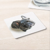 Cutest Baby Animals | French Bulldog Look Up Rechteckiger Pappuntersetzer (angewinkelt)