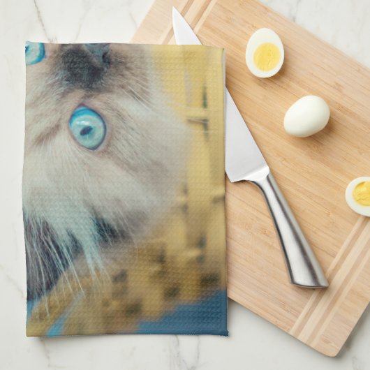 Cutest Baby Animals | Himalayan Seal Point Cat Geschirrtuch (Viertel Falte)