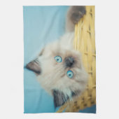 Cutest Baby Animals | Himalayan Seal Point Cat Geschirrtuch (Vertikal)