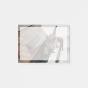 Cutest Baby Animals   Kitten on Piano Post-it Klebezettel