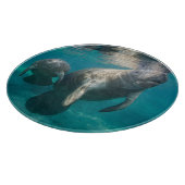 Cutest Baby Animals | Manatee & Baby Schneidebrett (Ecke)