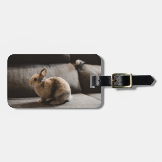 Cutest Baby Animals | Netherland Dwarf Rabbit Gepäckanhänger (Vorderseite horizontal)