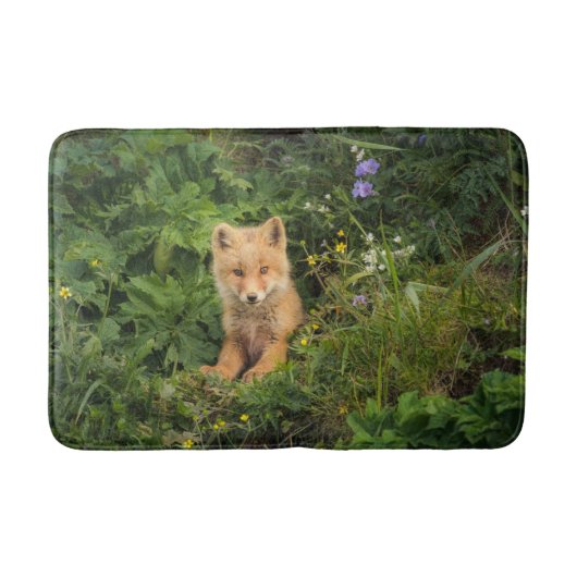 Cutest Baby Animals | Red Fox at Umnak Alaska Badematte (Vorderseite)