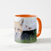 Cutest Baby Animals | Red Fox Kit Peeking Tasse (VorderseiteRechts)