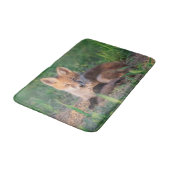 Cutest Baby Animals | Red Fox Kit Relaxing Badematte (Schrägansicht)