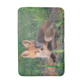 Cutest Baby Animals | Red Fox Kit Relaxing Badematte (Vorderseite Vertikal)