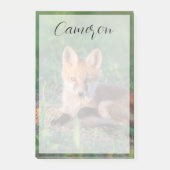 Cutest Baby Animals | Red Fox Kit Relaxing Post-it Klebezettel (Vorderseite)