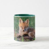 Cutest Baby Animals | Red Fox Kit Relaxing Tasse (Zentrum)