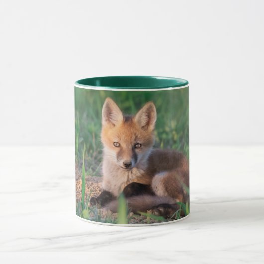 Cutest Baby Animals | Red Fox Kit Relaxing Tasse (Zentrum)