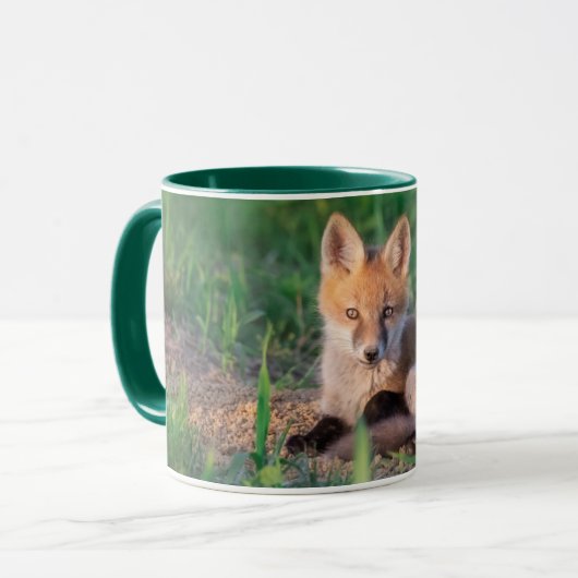 Cutest Baby Animals | Red Fox Kit Relaxing Tasse (Vorderseite Links)