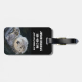 Cutest Baby Animals | Sea Otter Floating Gepäckanhänger (Rückseite horizontal)