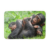 Cutest Baby Animals | Two Young Chimpanzees Badematte (Vorderseite)