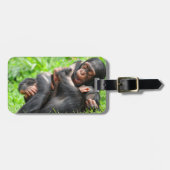 Cutest Baby Animals | Two Young Chimpanzees Gepäckanhänger (Vorderseite horizontal)