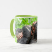 Cutest Baby Animals | Two Young Chimpanzees Tasse (Vorderseite Links)