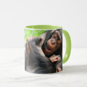 Cutest Baby Animals | Two Young Chimpanzees Tasse (VorderseiteRechts)