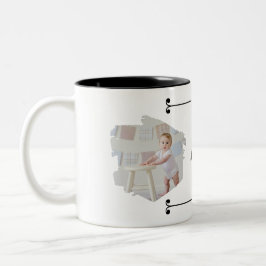 Cutest Baby Ever! Personalized Photo Mug with Name Zweifarbige Tasse