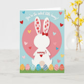 Cutest Bunny Ever Greeting Card Karte (Gelbe Blume)
