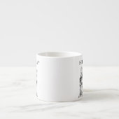 Cutest cat with serious spectacles custom espressotasse (Vorderseite)