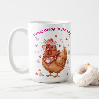 Cutest Chick in the Coop Brown Hen Kaffeetasse