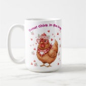 Cutest Chick in the Coop Brown Hen Kaffeetasse (Links)