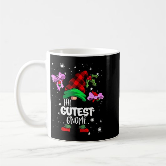 Cutest Gnome Red Buffalo Plaid Matching Family Chr Kaffeetasse (Links)
