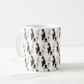 Cutest Lil' Black & White French Bulldog Mug Kaffeetasse (Vorderseite Links)