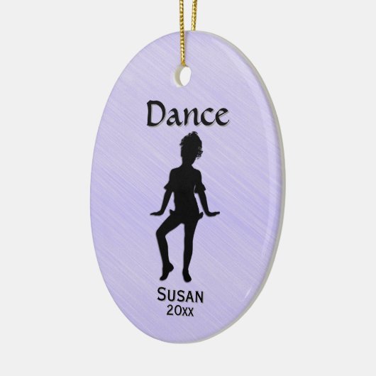 Cutest Little Dancer Lavender Name / Date Keramik Ornament (Links)