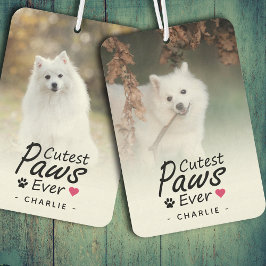Cutest Paws Ever Pet Photo Dog Lover Keepsake Autolufterfrischer