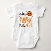 Cutest Pumpkin in the Patch, Fall First Halloween Baby Strampler (Rückseite)