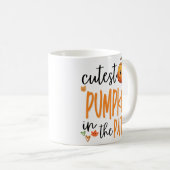 Cutest Pumpkin in the Patch, Fall First Halloween Kaffeetasse (VorderseiteRechts)