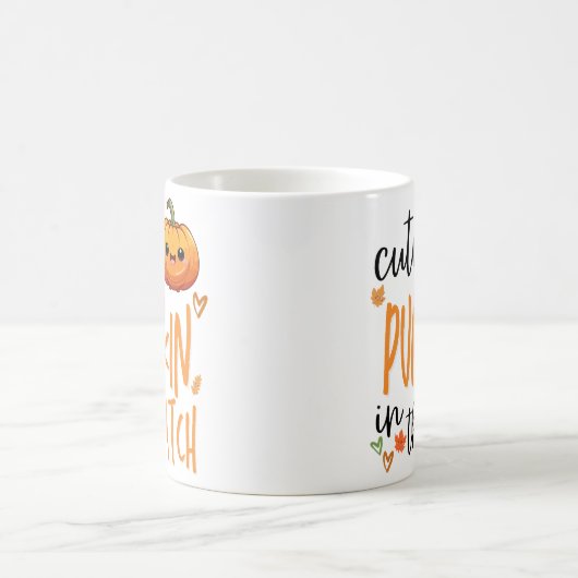 Cutest Pumpkin in the Patch, Fall First Halloween Kaffeetasse (Mittel)
