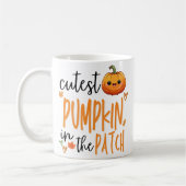 Cutest Pumpkin in the Patch, Fall First Halloween Kaffeetasse (Links)