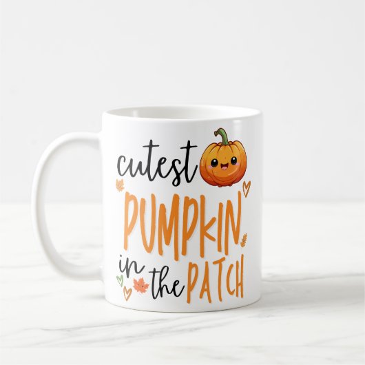 Cutest Pumpkin in the Patch, Fall First Halloween Kaffeetasse (Links)