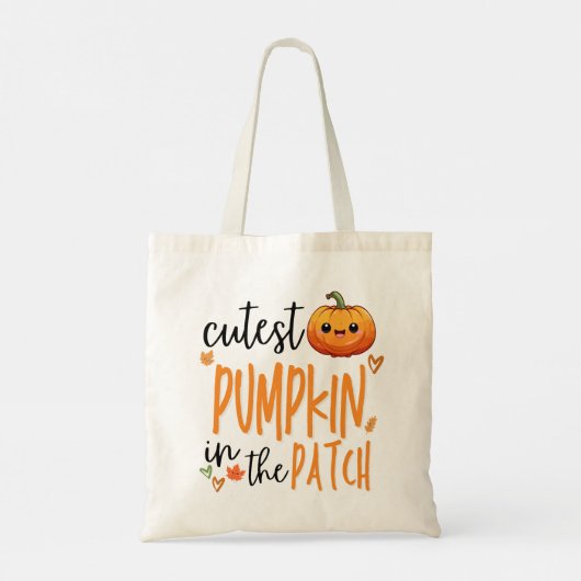 Cutest Pumpkin in the Patch, Fall First Halloween Tragetasche (Rückseite)
