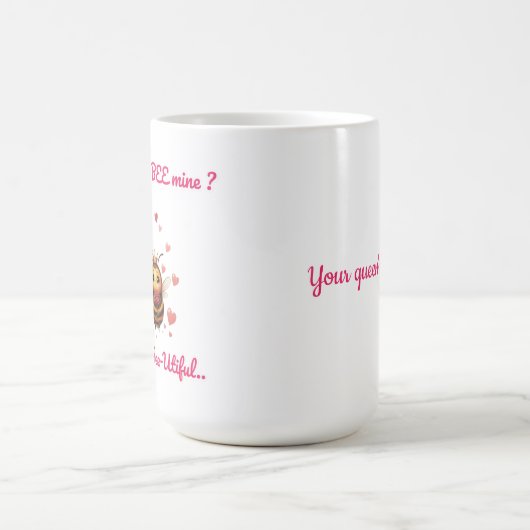 Cutest will you bee mine valentine's kaffeetasse (Mittel)