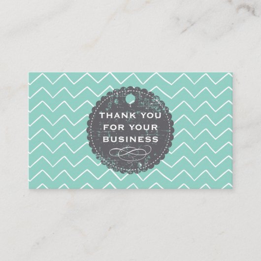 Cutesy Boutique Grunge Abzeichen Vielen Dank Treuekarte (Vorderseite)