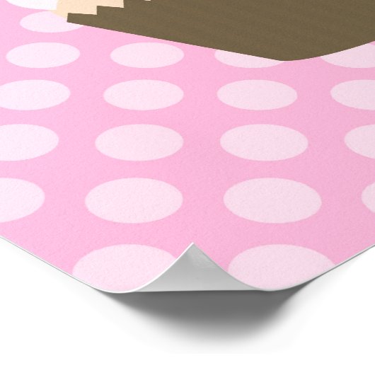Cutesy Cupcake Poster (Ecke)