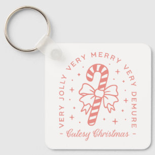 Cutesy demütigen Weihnachtscoquette rosa Ästhetik Schlüsselanhänger
