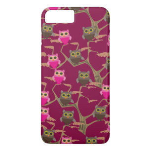 Cutesy Eulen auf Bäumen Case-Mate iPhone Hülle