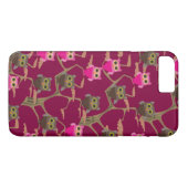 Cutesy Eulen auf Bäumen Case-Mate iPhone Hülle (Rückseite (Horizontal))