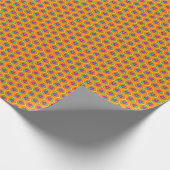 Cutesy Gold Geometric Blume Pattern Geschenkpapier (Ecke)